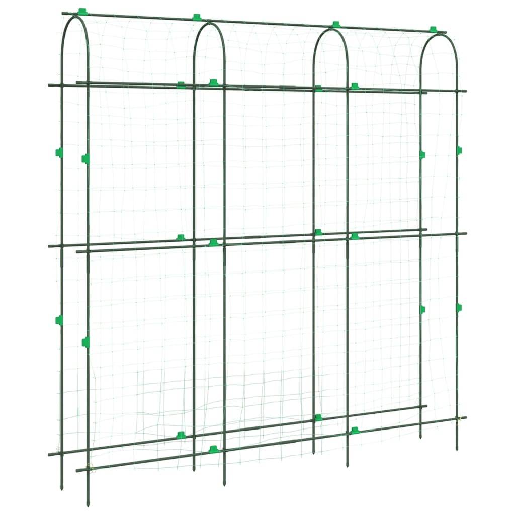 Grillage de jardin - Clôture à treillis - Treillis de jardin pour plantes grimpantes forme de U acier - Image 1