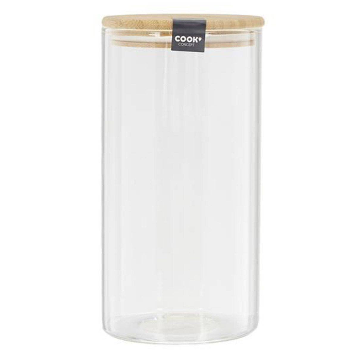 Cook Concept - Bocal en Verre "Bambou" 1,2L Transparent - Image 1