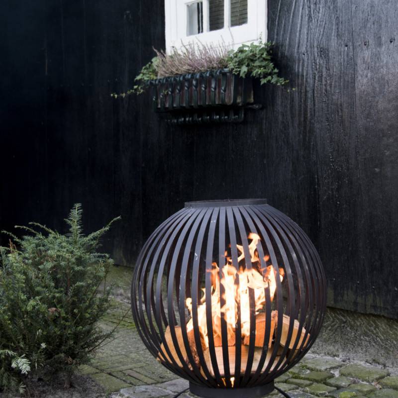 Esschert Design - Braséro noir au design moderne - Imagen 4