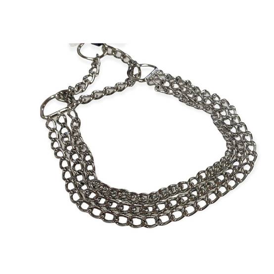 Collier d'arrêt M-L 45 cm / 2.5cm 3 rangs pour chien - Image 1