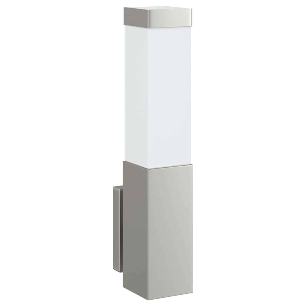 2pcs Appliques murales extérieures - Lampes murales extérieures Argent 10,5 x 6 x 35 cm g6 - Image 3