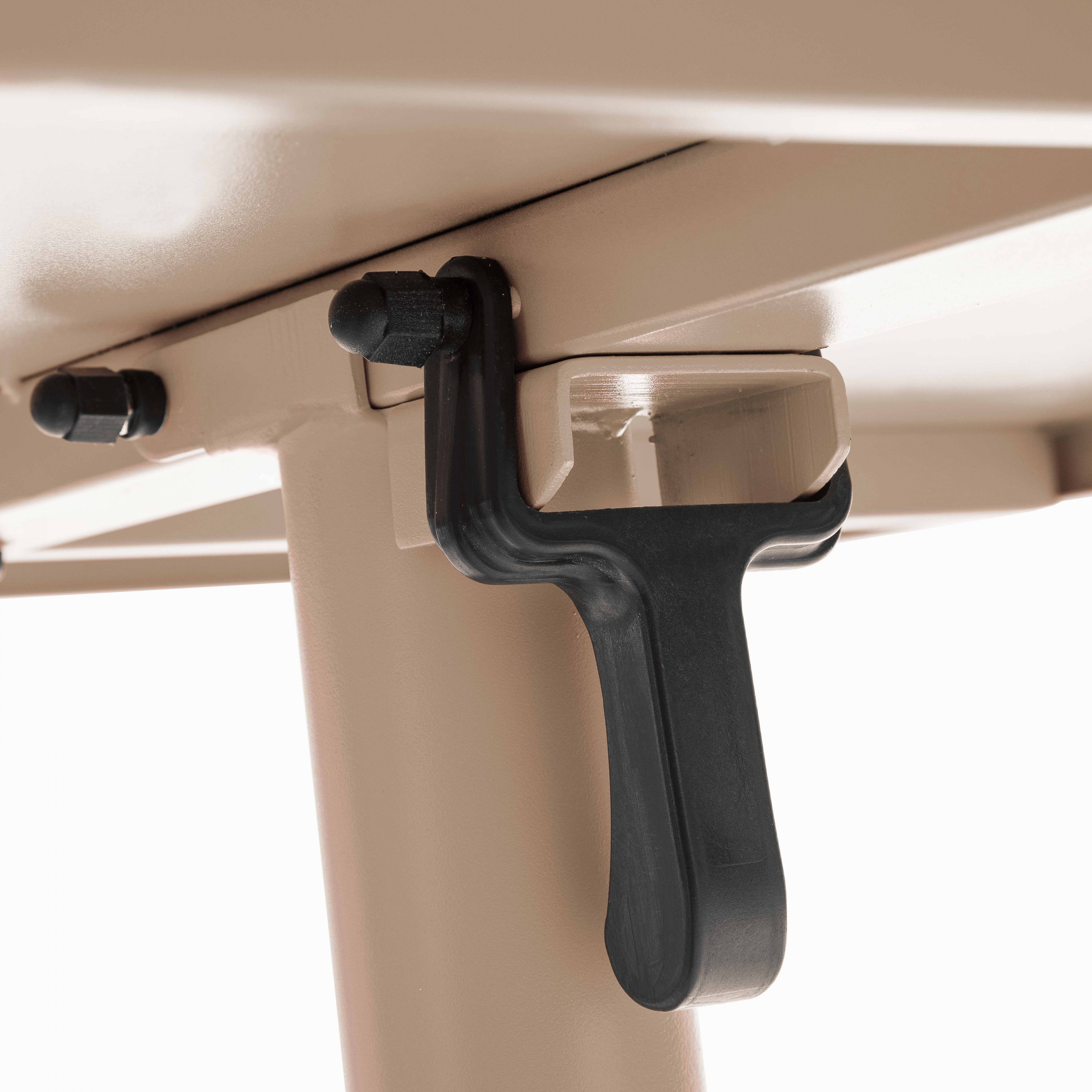 Oviala - Ensemble table de jardin bistrot et 2 fauteuils métal taupe Palavas - Oviala - Imagen 6