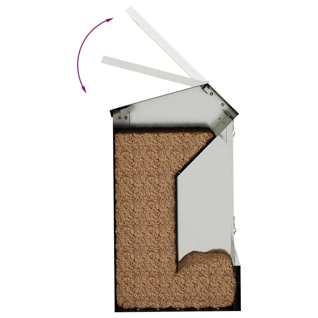 Nourrisseur Lapin Galvanisé 3kg Usage Extérieur Durable Argent - ComfortXL Outdoor Living - Image 6