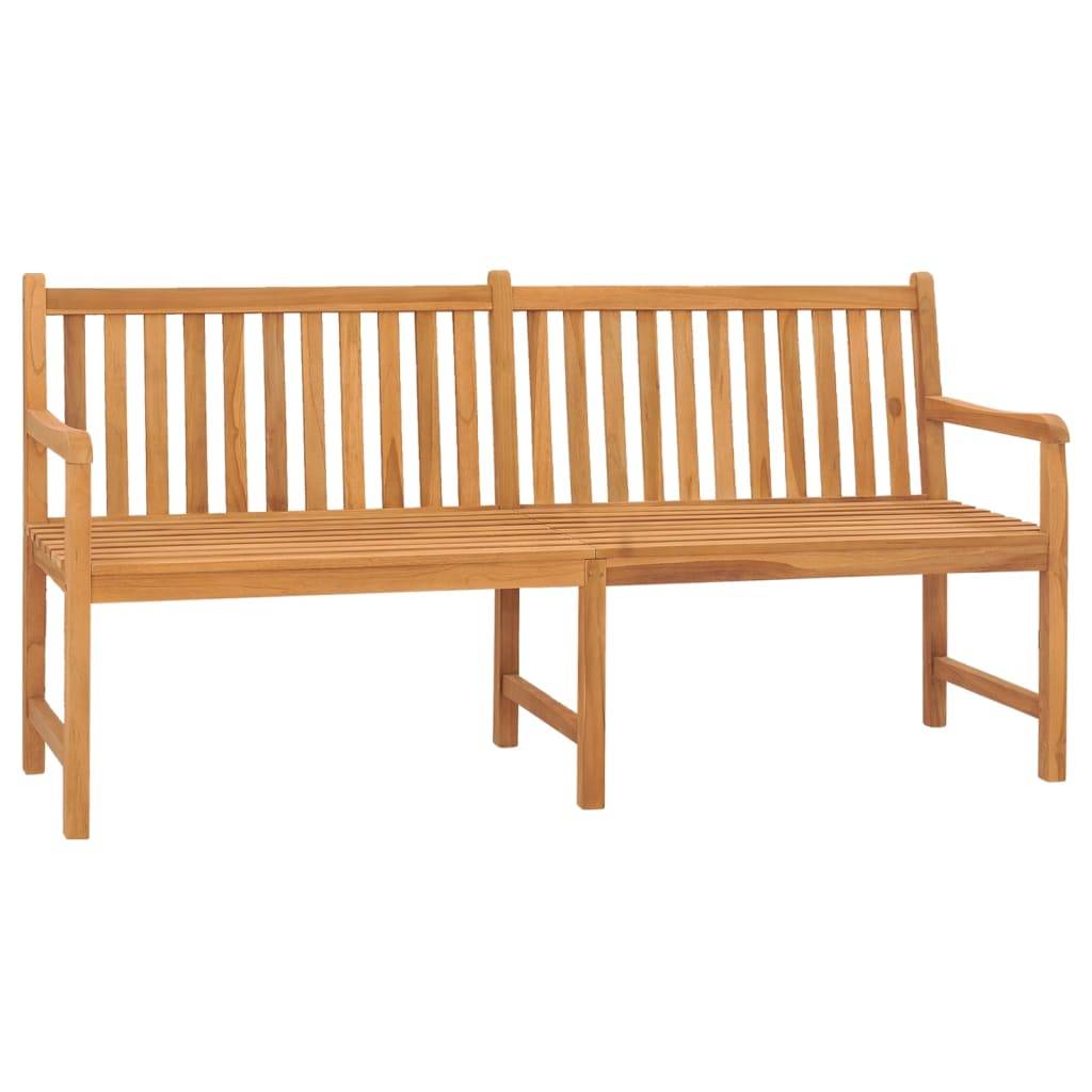 Helloshop26 - Banc de jardin meuble de patio d'extérieur terrasse 180 x 60 x 90 cm bois de teck solide - Imagen 1