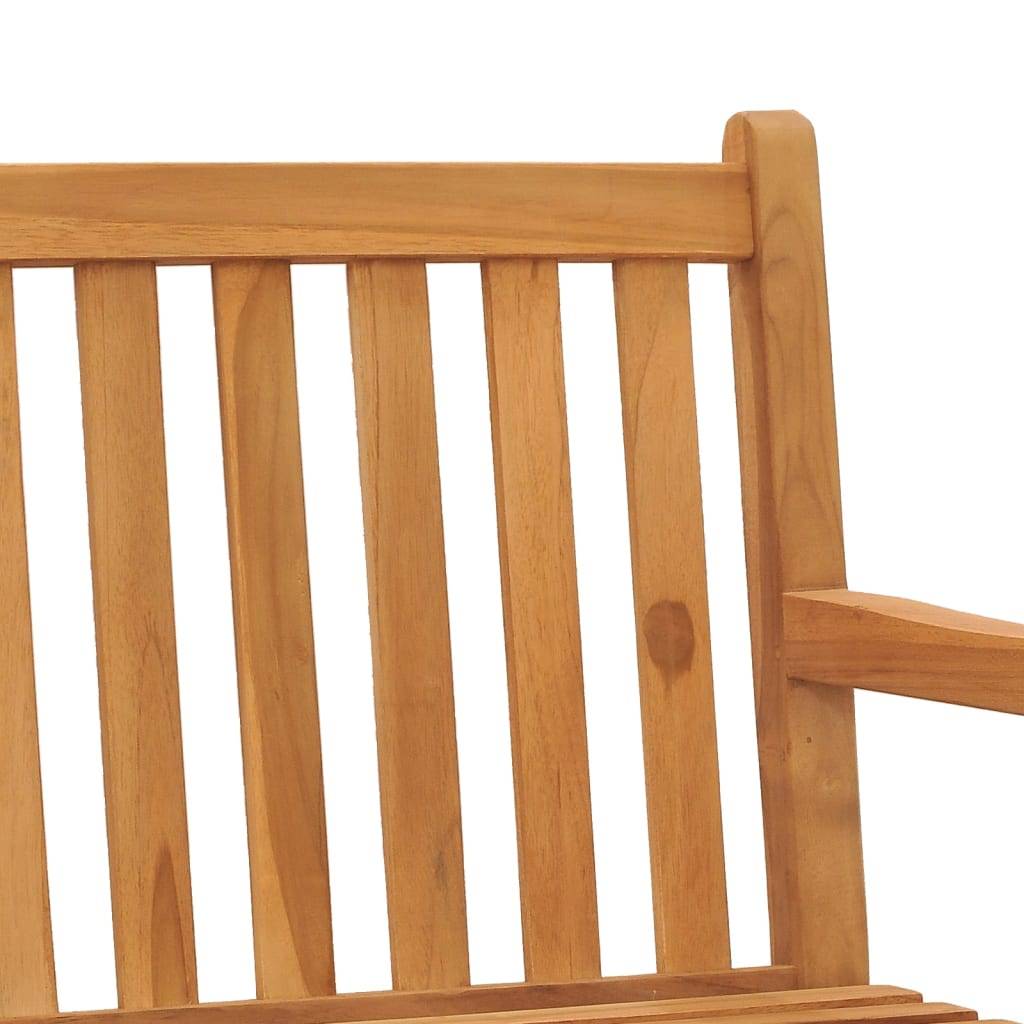 Helloshop26 - Banc de jardin meuble de patio d'extérieur terrasse 180 x 60 x 90 cm bois de teck solide - Imagen 6