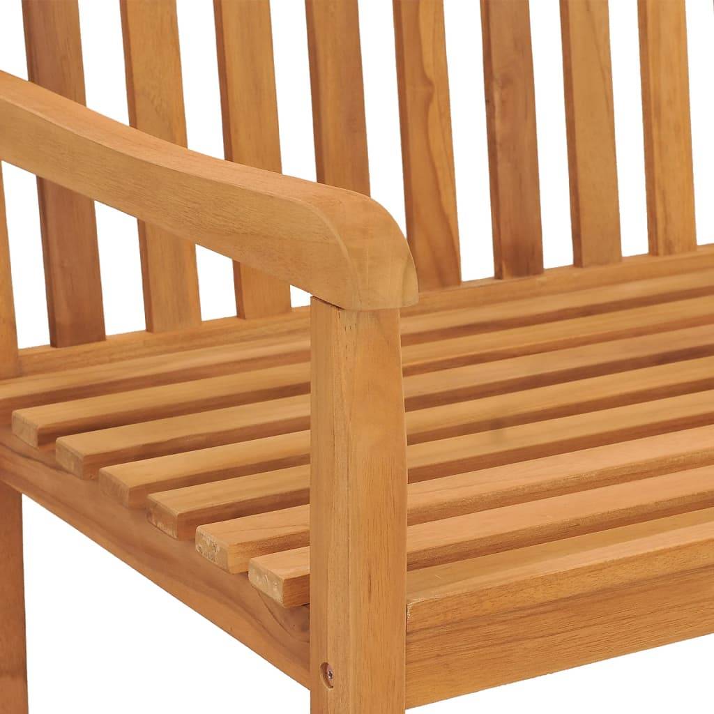 Helloshop26 - Banc de jardin meuble de patio d'extérieur terrasse 180 x 60 x 90 cm bois de teck solide - Imagen 5