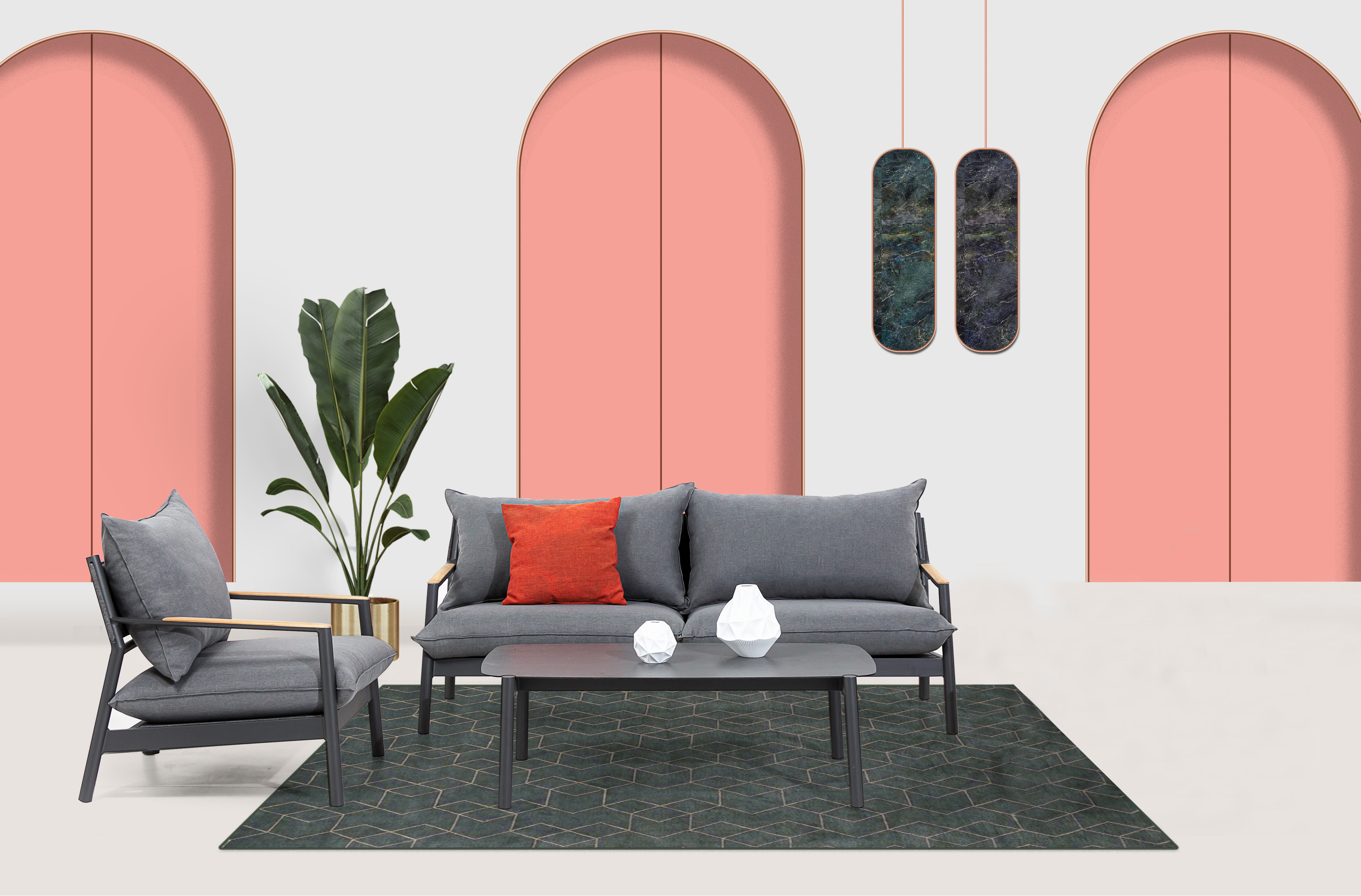 Couleurs du monde - Monti - Salon bas 3 pieces - Imagen 1