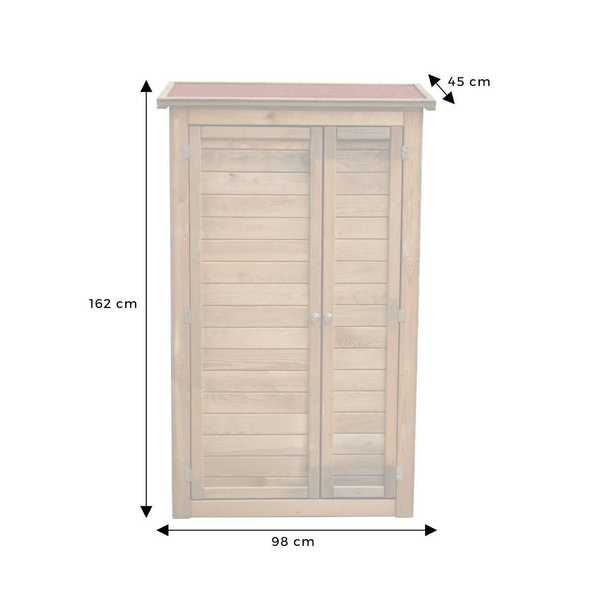 Armoire de rangement en bois Lisboa grand modèle - Cémonjardin - Imagen 7