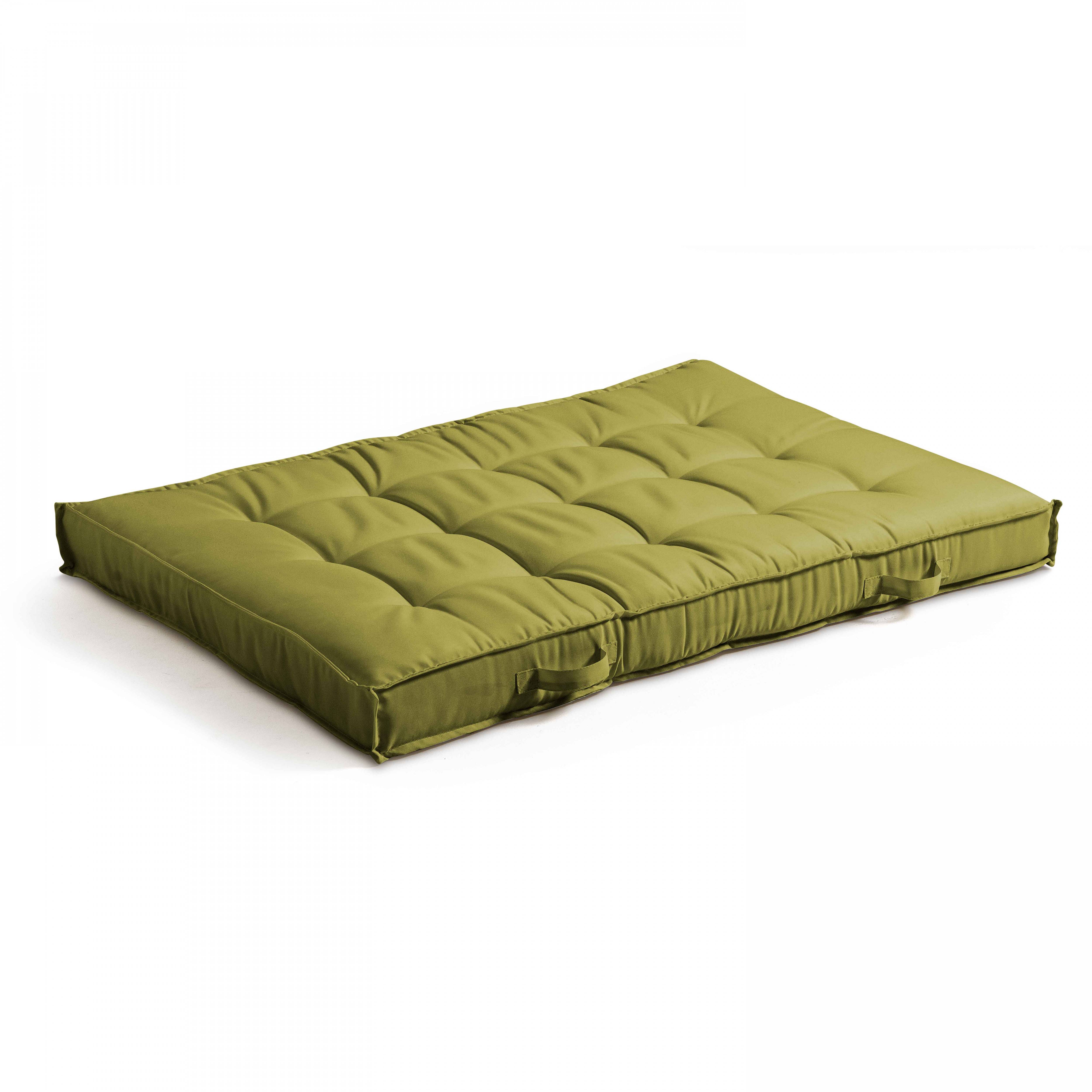 Oviala - Coussin pour palette matelassé vert 120 x 80cm Cuzco - Oviala - Image 1