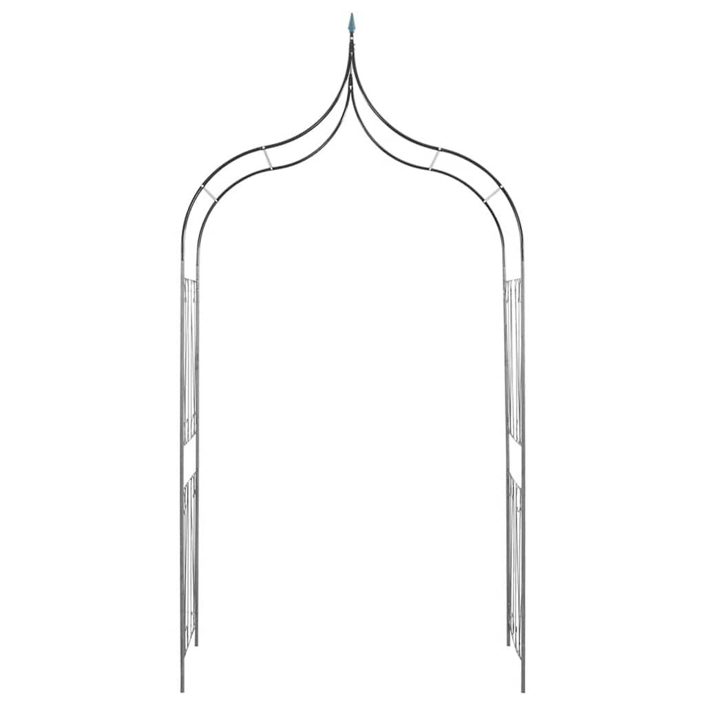 Grande Arche Jardin Fer pour Plantes Grimpantes Treillis Haut 129x283cm Vert - ComfortXL Outdoor Living - Image 4