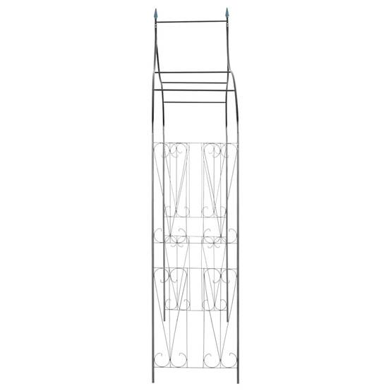 Grande Arche Jardin Fer pour Plantes Grimpantes Treillis Haut 129x283cm Vert - ComfortXL Outdoor Living - Image 5
