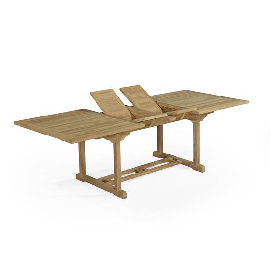 Table extensible rectangulaire teck massif Milan 180/240 x100 cm - TECK'Attitude - Imagen 1