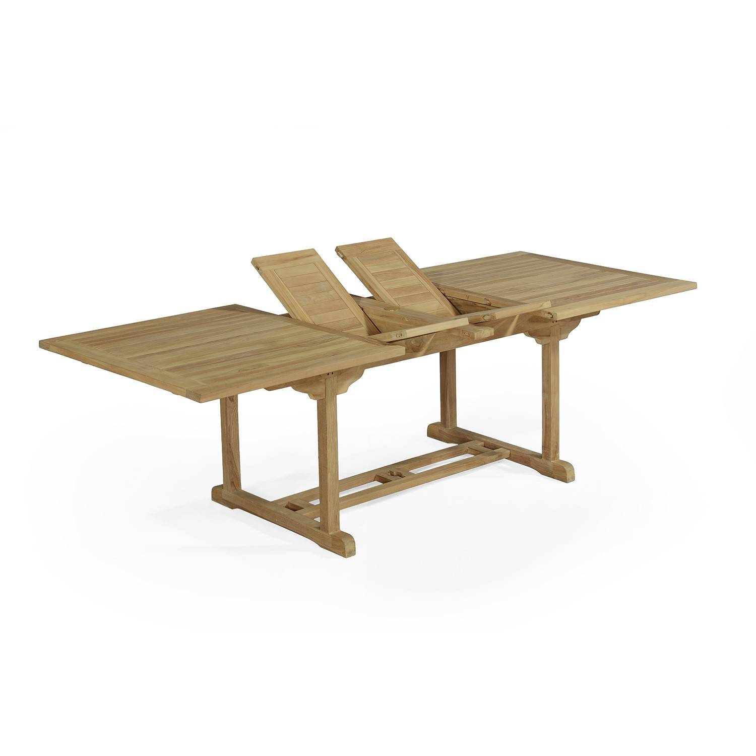Table extensible rectangulaire teck massif Milan 180/240 x100 cm - TECK'Attitude - Imagen 1