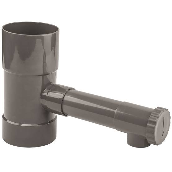 Gt Market - Récupérateur d'eau de pluie gris pour gouttière 100 mm - GT MARKET - Image 1