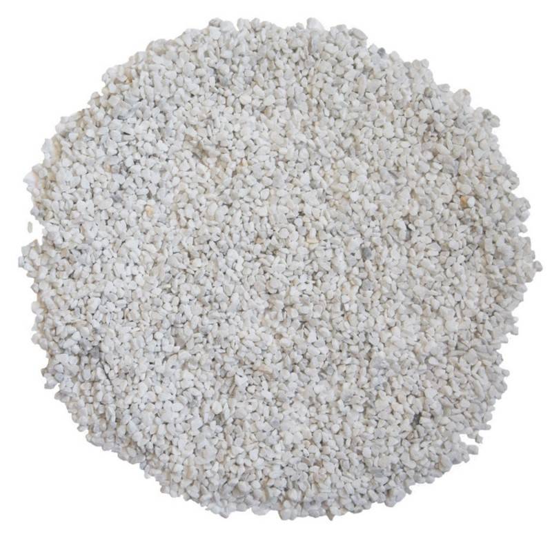 Gravier décoratif coloré 2/4mm (Pot 1kg) - Blanc  - Jardinex