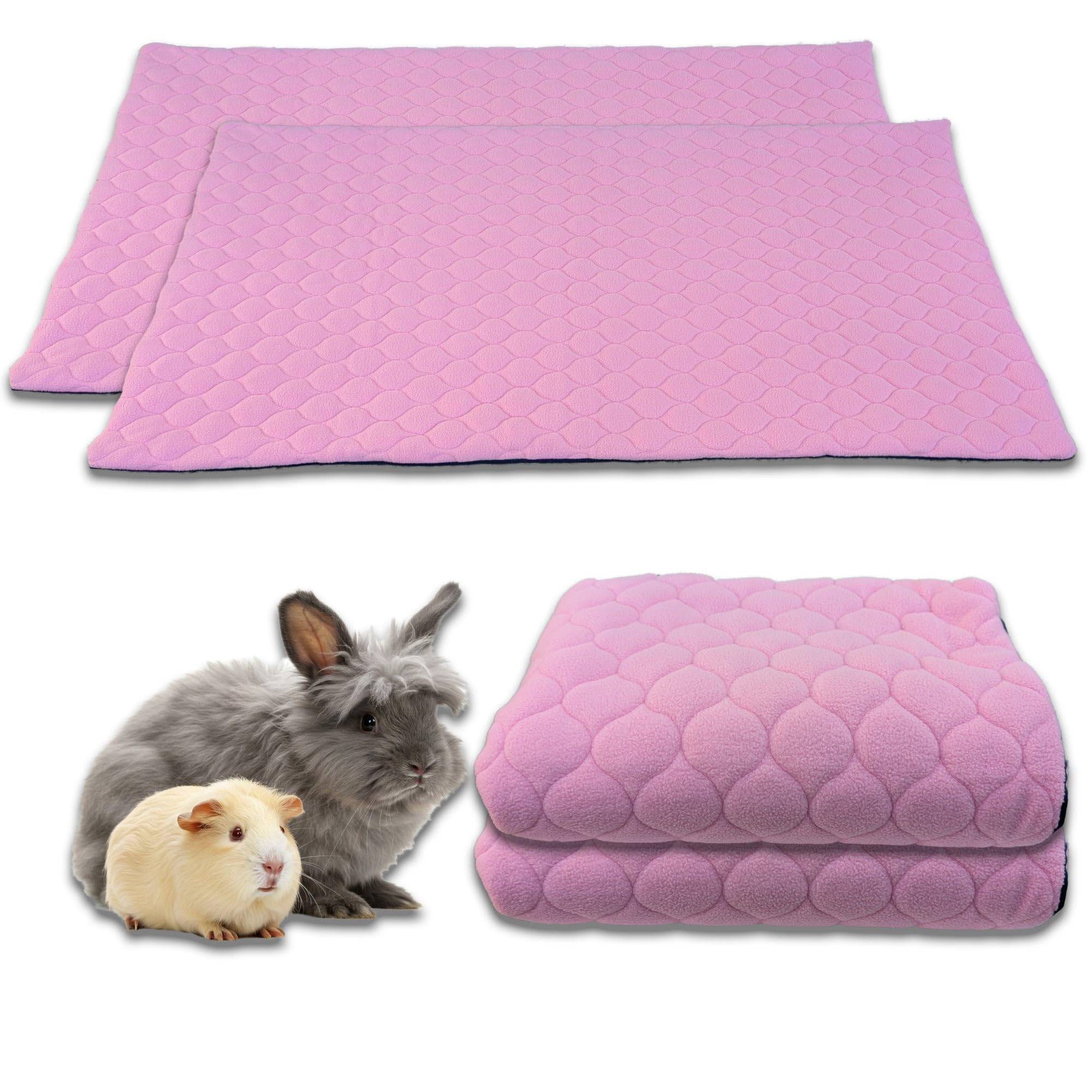 Lot de 2 - Tapis qui remplace la Litière pour Cochon d'Inde et Lapin - Absorbant, Imperméable, Passe en Machine 70 x 35 cm - Neo Solvo - Image 1