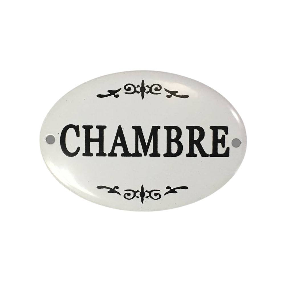 Chemin De Campagne - ~ Plaque de porte décorative vintage chambre fer blanc noir 10.5x8cm Chemin de campagne