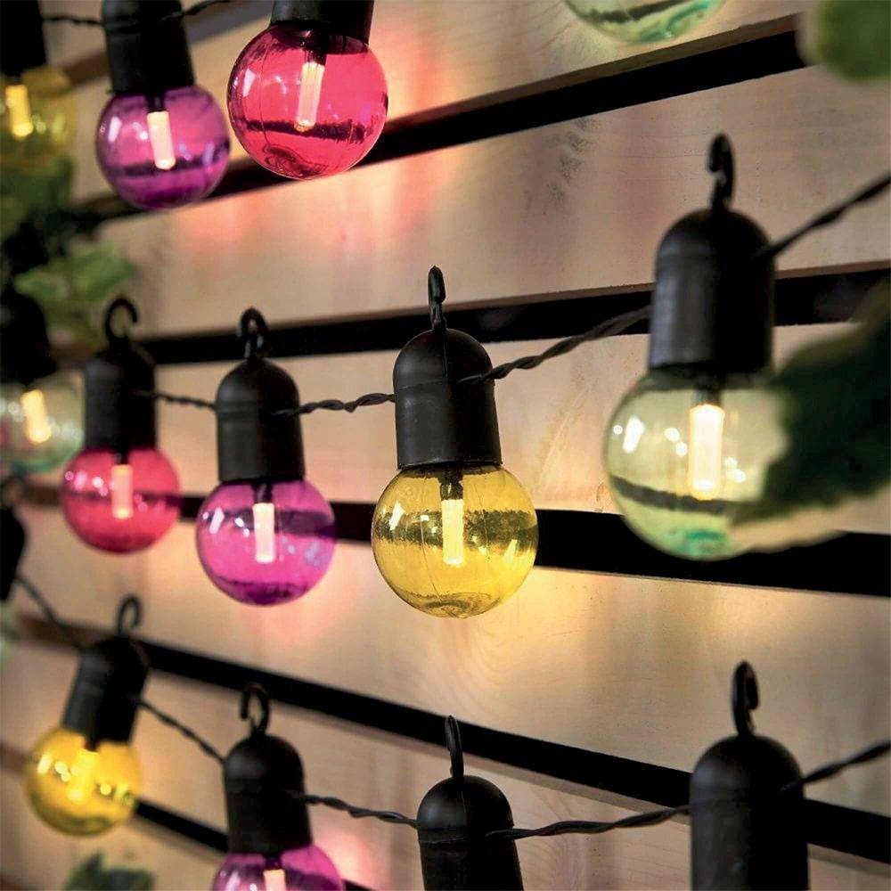 Guirlande lumineuse guinguette solaire 30 LED Unité Multicolore - Image 2
