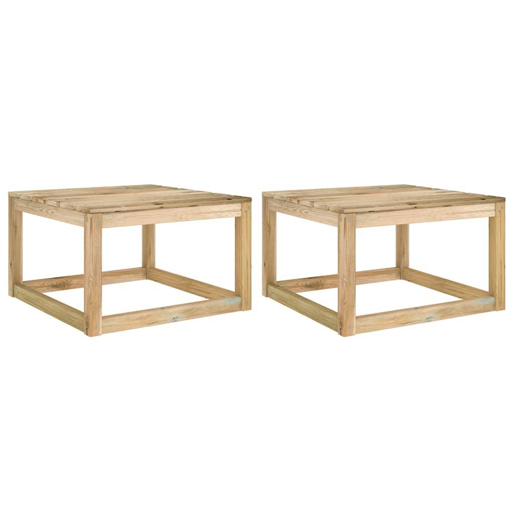 Vidaxl - Tables palette de jardin 2pcs 60x60x36,5cm Bois de pin imprégné vidaXL 315704 - Imagen 1