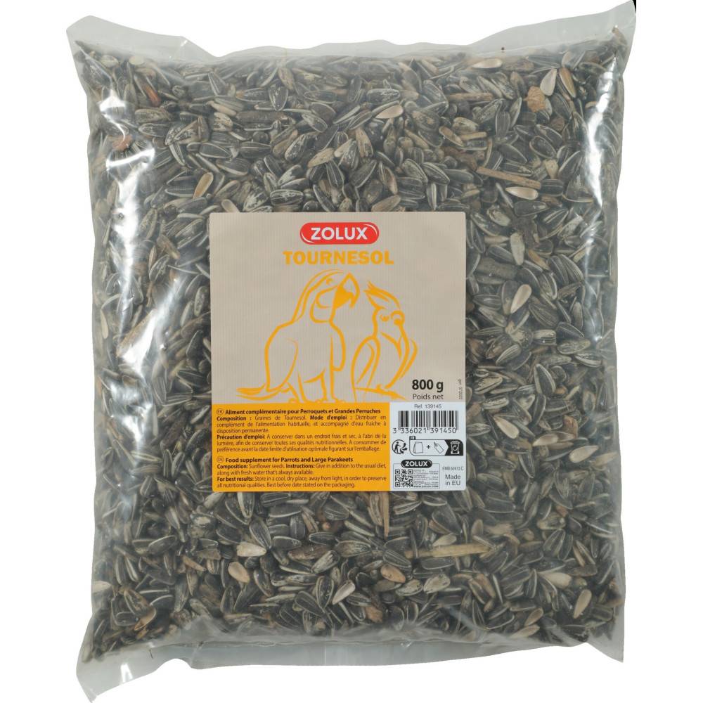 Zolux - zolux - Tournesol sac 800 g pour perroquets et grandes perruches - Imagen 2