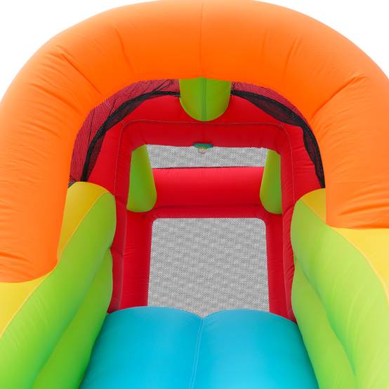 ComfortXL - Château Gonflable Tissu Oxford Jardin Parc Aquatique Toboggan 410x315x203cm Multicolore - ComfortXL Outdoor Living - Image 8