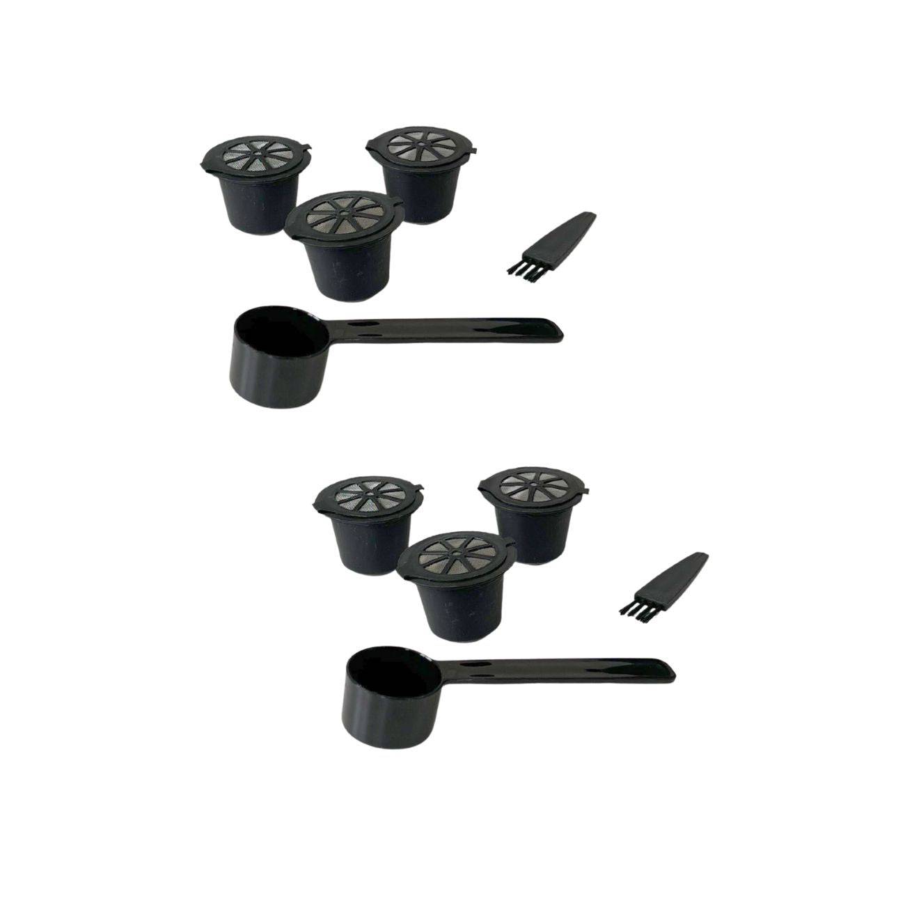 Ensemble de 2 Set de 3 capsules Nespresso réemployables Fackelmann Petit Déjeuner - Image 1