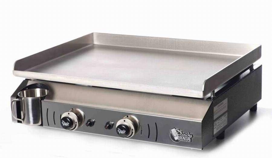 Plancha à gaz NEVADA 2 feux - Plaque INOX et caisson EPOXY - NV1