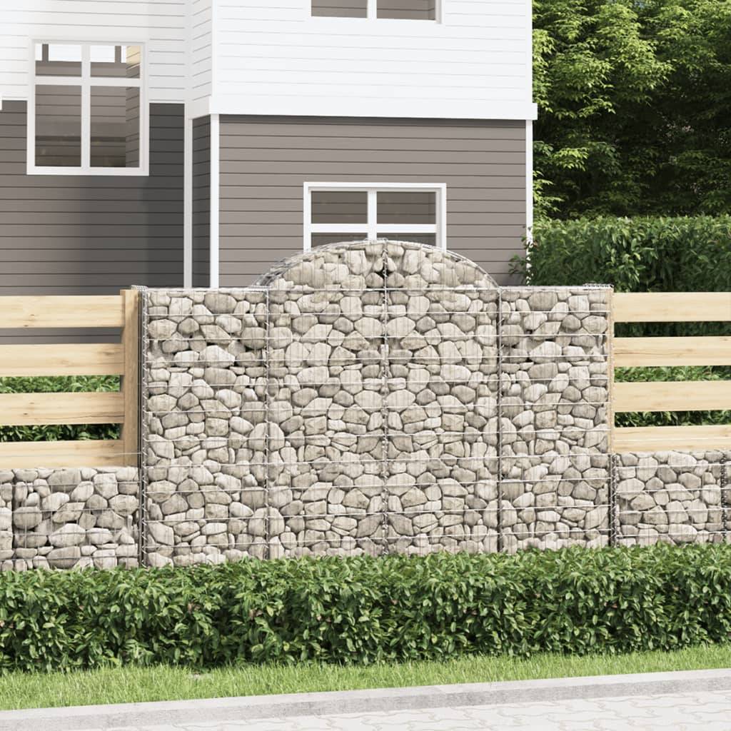 Vidaxl - Paniers à gabions arqués 7 pcs 200x50x140/160 cm Fer galvanisé vidaXL 3146367 - Image 1
