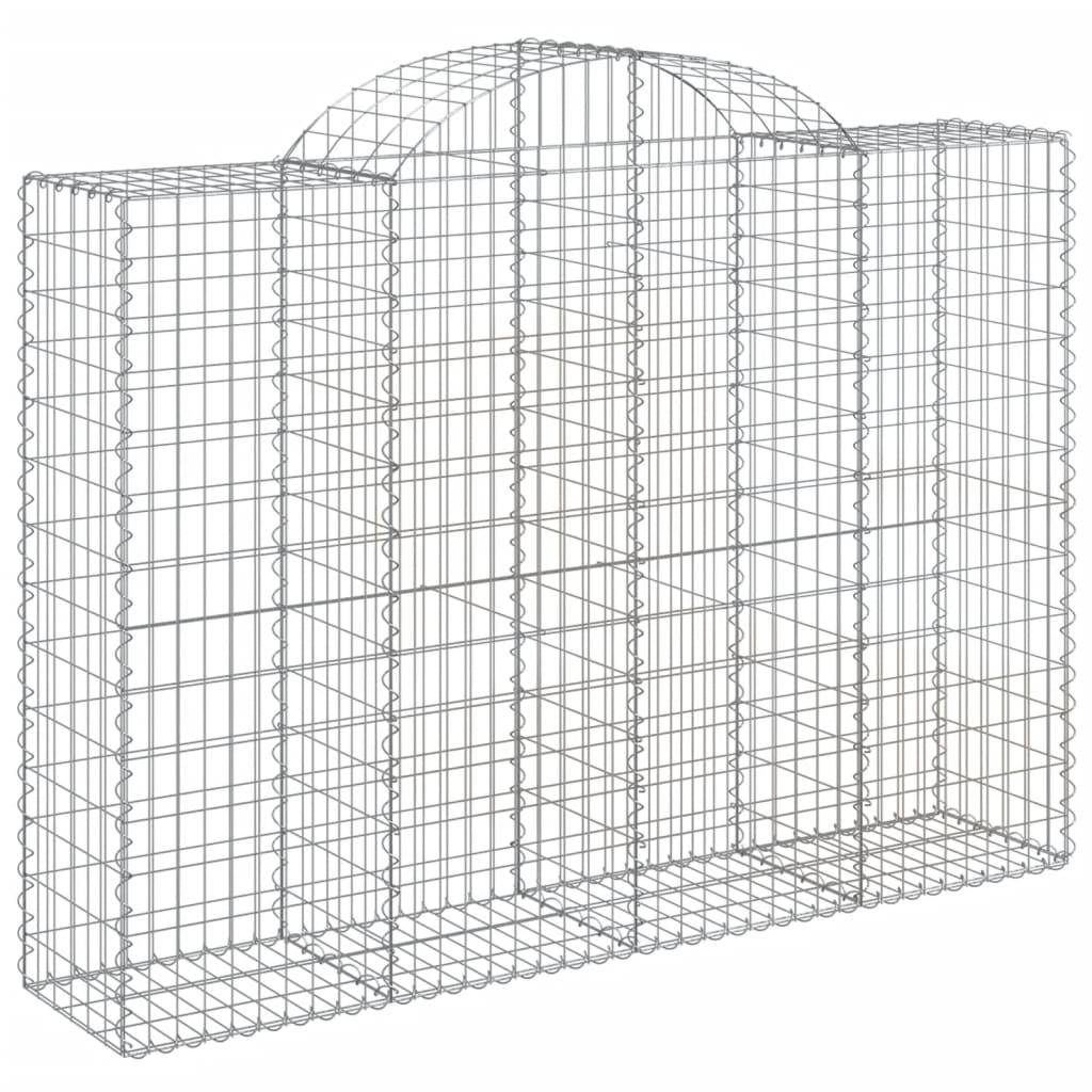 Vidaxl - Paniers à gabions arqués 7 pcs 200x50x140/160 cm Fer galvanisé vidaXL 3146367 - Image 4