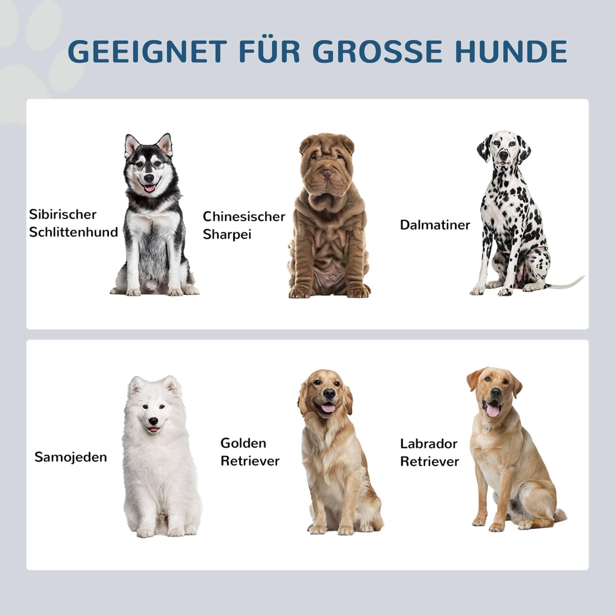 ComfortXL - Station repas chien surélevée MDF gris 60 x 30 x 36 cm 2 gamelles inox tiroir 21 L pour grands chiens - Image 7