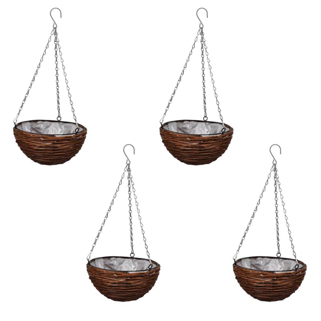 Paniers suspendus saule marron 25 x 25 x 13 cm - PANGIVO