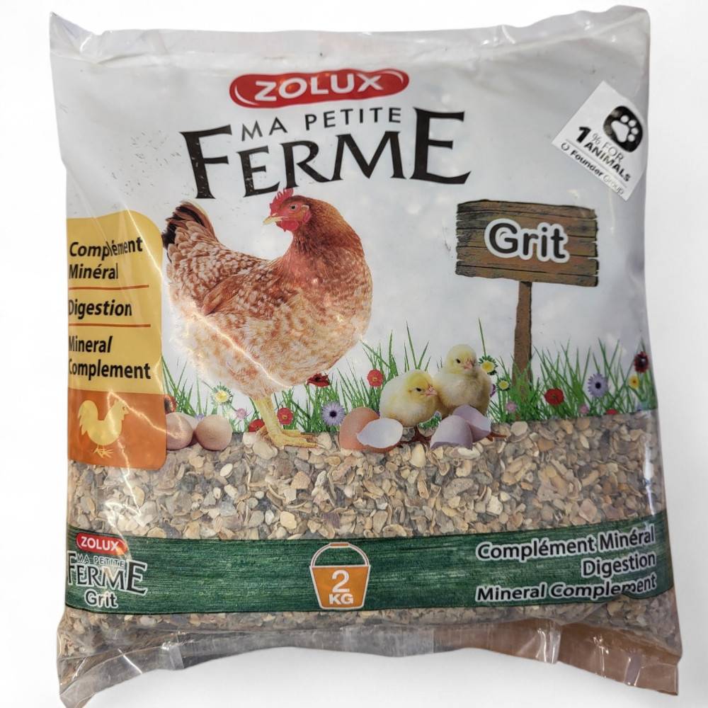Zolux - Grit aide a la digestion sac de 2kg Complément minéral pour poules - Imagen 4