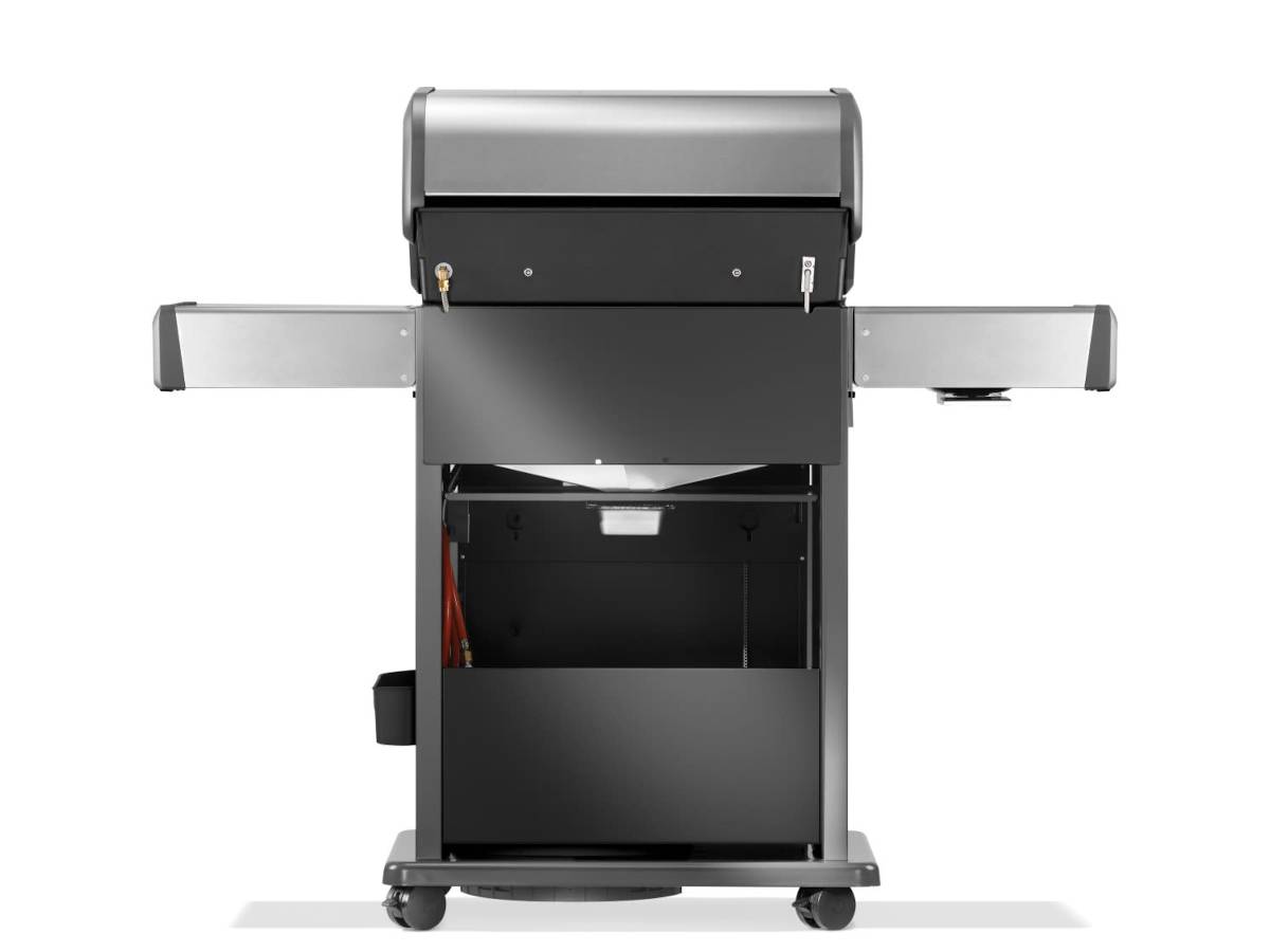 Napoleon - Barbecue à gaz Rogue PRO inox 3 brûleurs + 1 sizzle zone + Rôtissoire + Meuble rangement sous tablette - Napoléon - Image 6