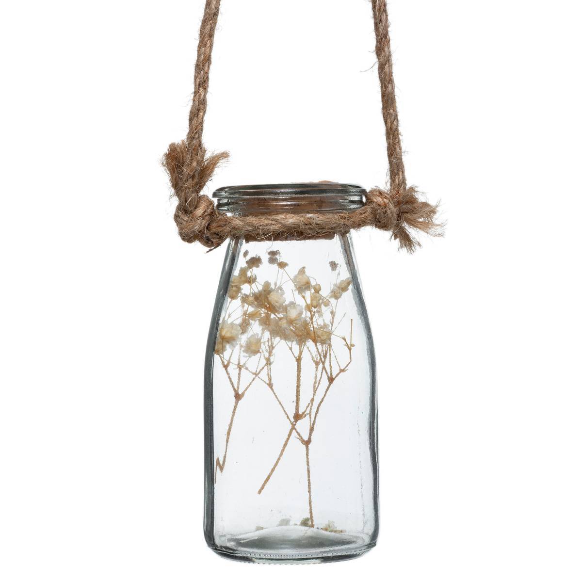 Atmosphera - Suspension de 4 fleurs sechées pot verre H45cm - Atmosphera Créateur d'intérieur - Imagen 3
