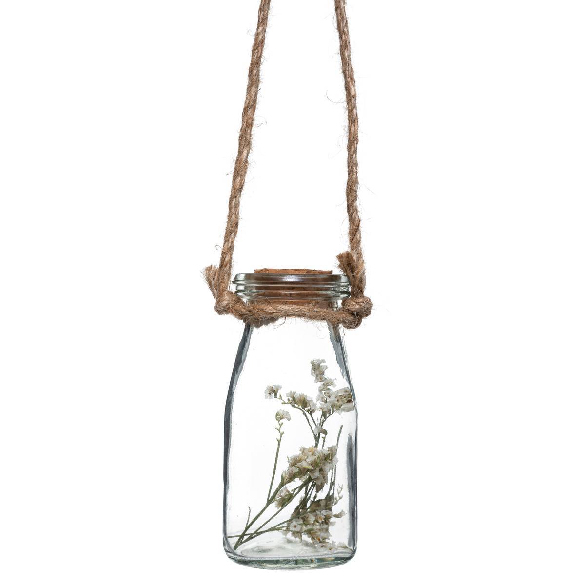 Atmosphera - Suspension de 4 fleurs sechées pot verre H45cm - Atmosphera Créateur d'intérieur - Imagen 5