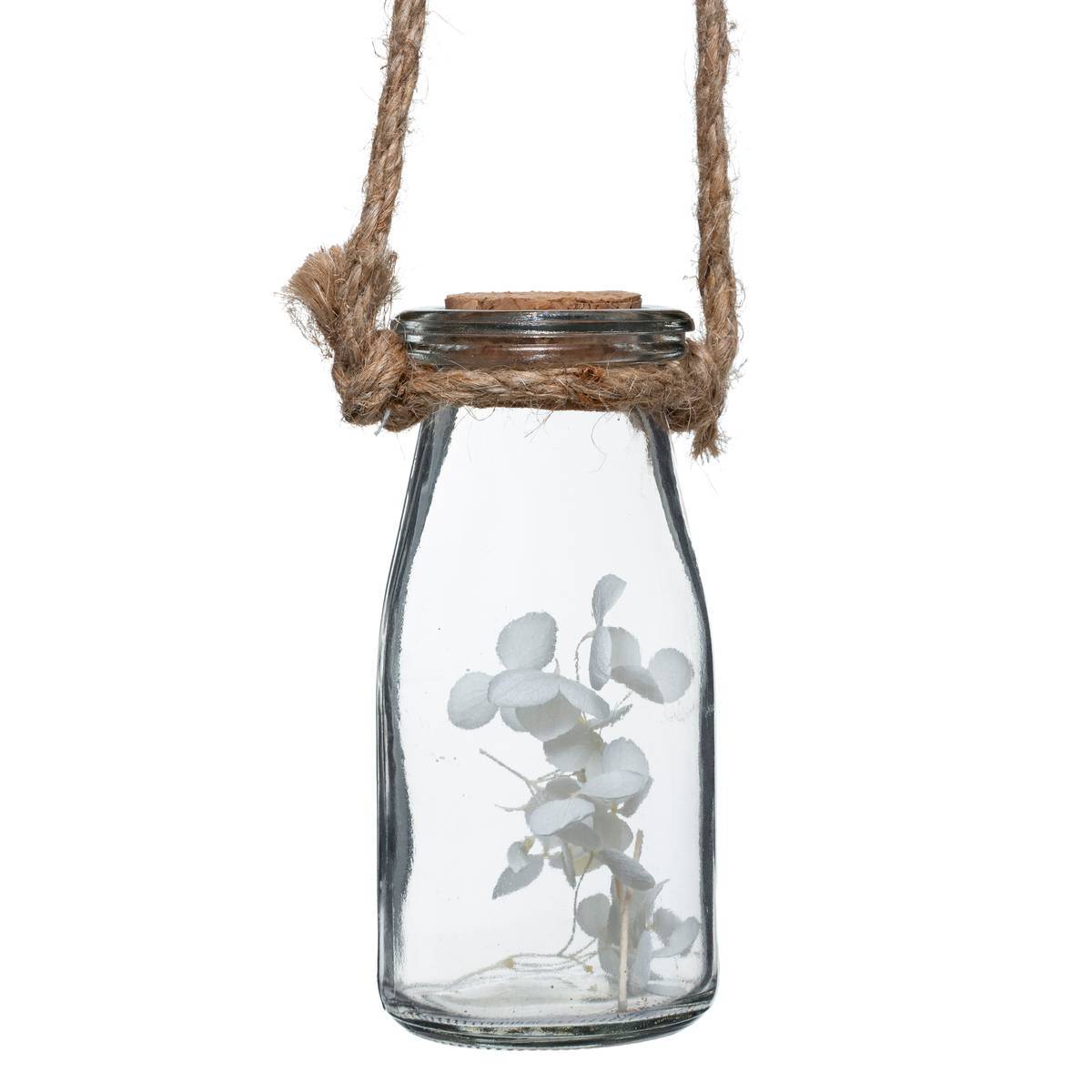 Atmosphera - Suspension de 4 fleurs sechées pot verre H45cm - Atmosphera Créateur d'intérieur - Imagen 2