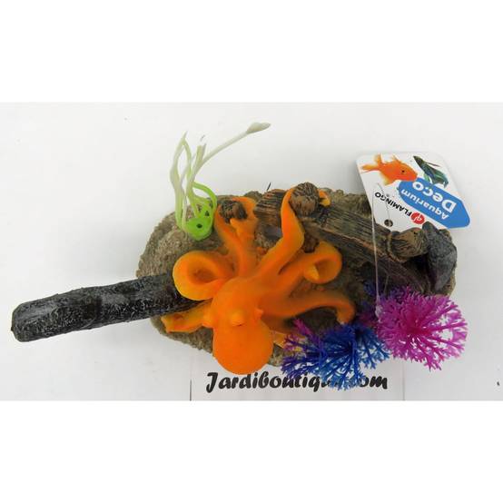 LETO ancre + octopus. 16 x 8 x 9 cm. décoration pour aquarium. - Image 8