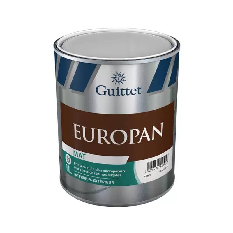 Peinture GUITTET Europan - Mat blanc - 1L - 29649 - Image 1