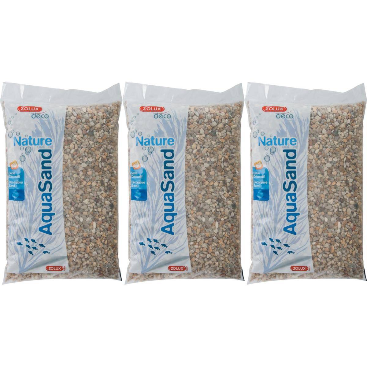 Zolux - Sol décoratif Aquasand quartz jaune 5kg (Lot de 3) - Imagen 1