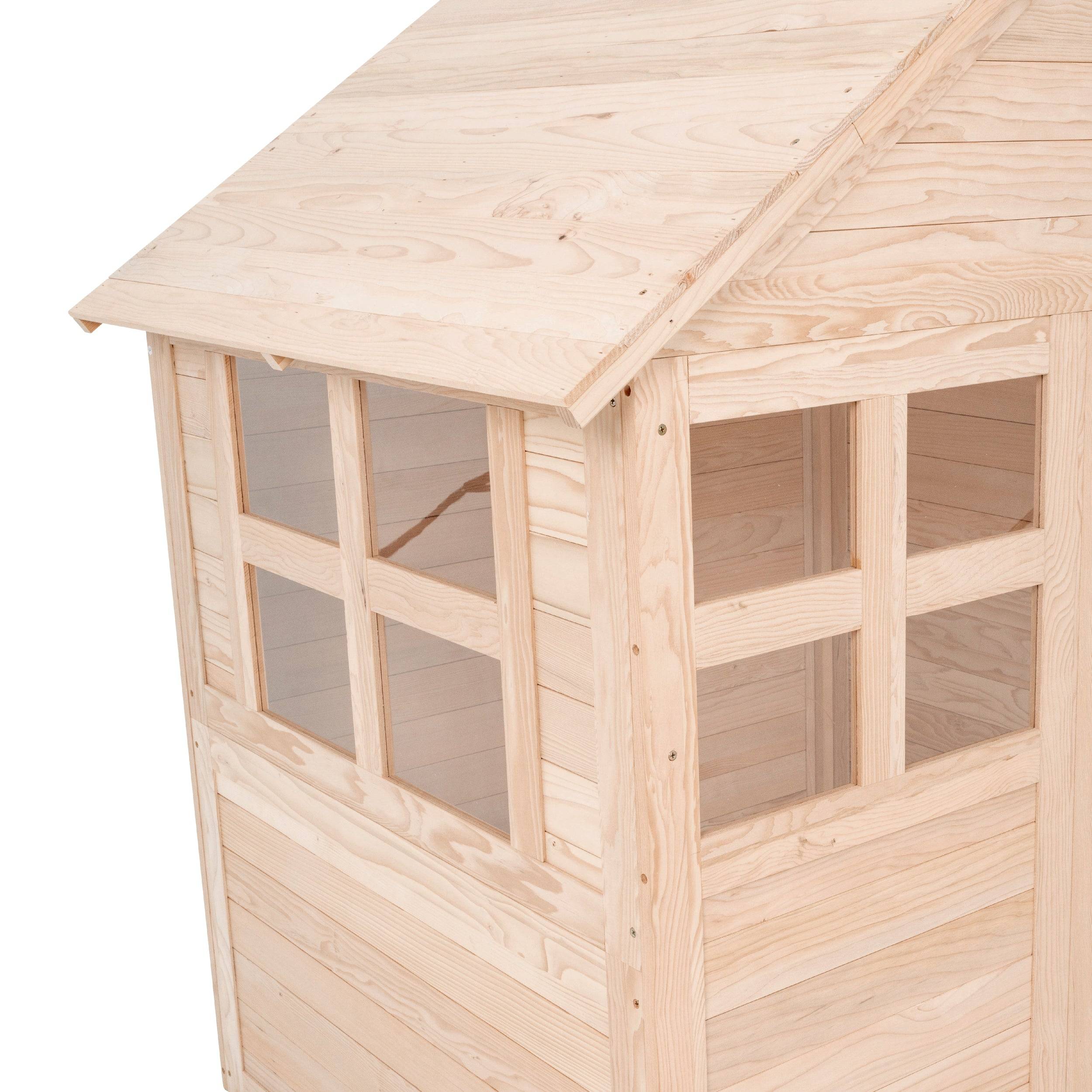 Maisonnette cabane enfant avec plancher BOUTON D'OR COTTAGE en bois FSC® - Image 10