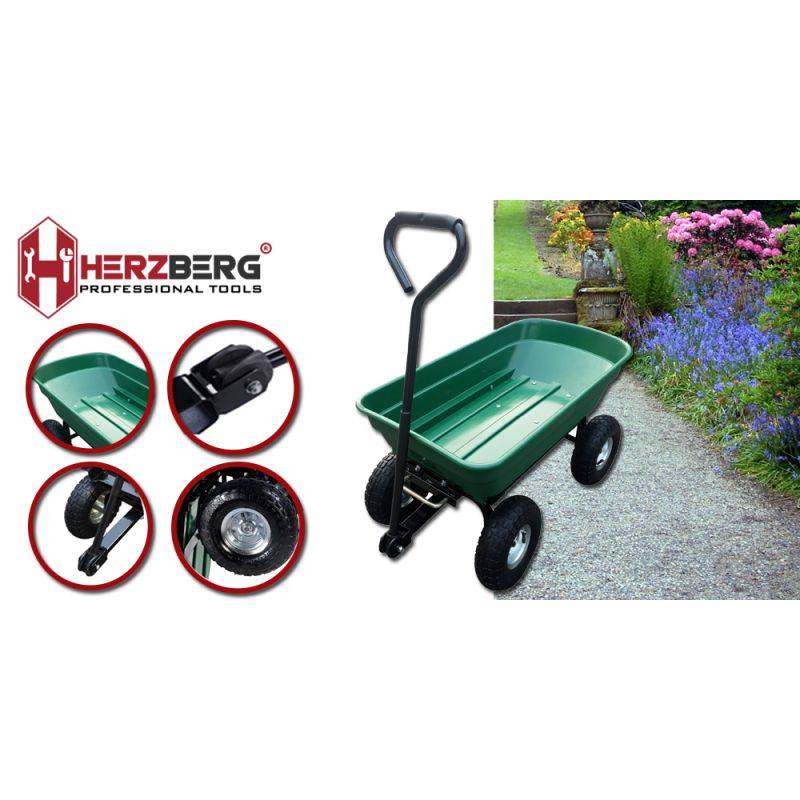 Herzberg Hg-8028-50: Chariot-benne De 50 Litres - Image 7