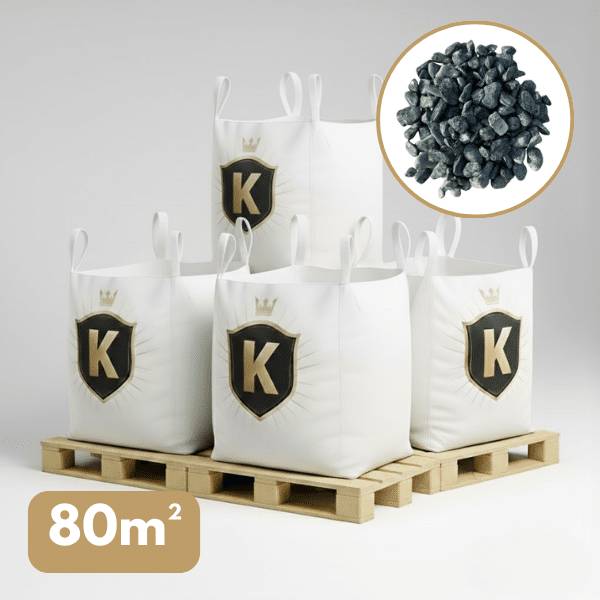 Galet marbre vert 15/25 mm – Pack 4 Big Bag +/- 1,5T – 80 m²