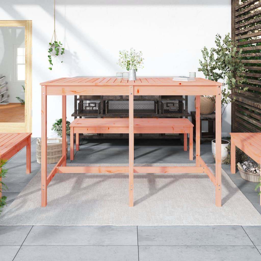 Table de jardin bois massif douglas 159,5 x 82,5 x 110 cm - PANGIVO - Image 3