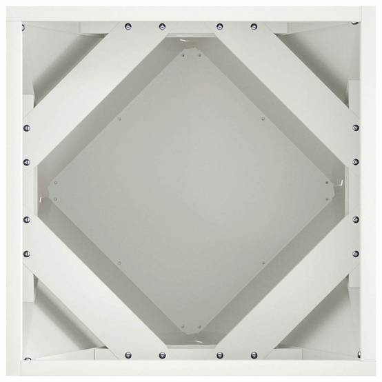 Jardinière | Pot de fleurs | Cache-pot | Bac à fleurs Blanc 40 x 40 x 40 cm Acier - Image 6