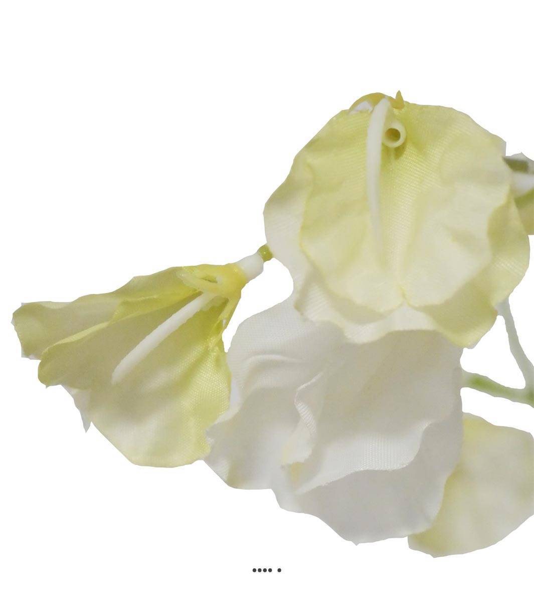 Artificielles - Pois de senteur fleur artificielle en 3 branches H 50 cm Crème - couleur: Crème - Imagen 3