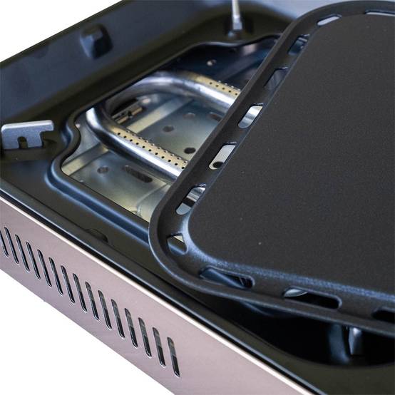 Barbecue grill Plancha gaz 2100W Piezo Haute Qualité + Mallette de transport ALPEN - Imagen 7