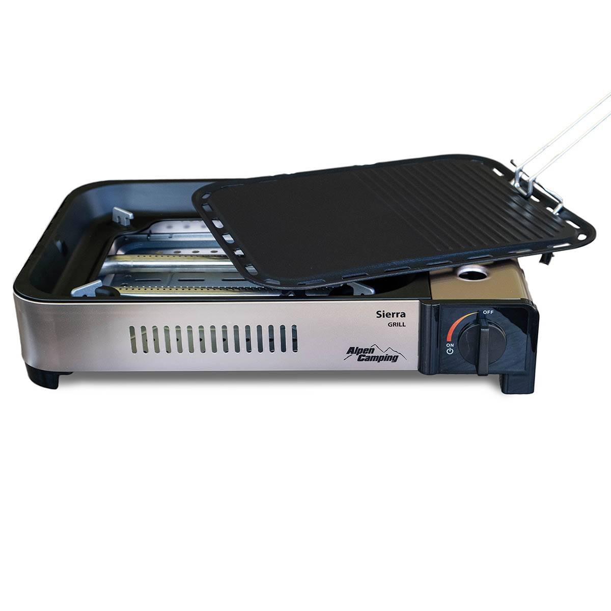 Barbecue grill Plancha gaz 2100W Piezo Haute Qualité + Mallette de transport ALPEN - Imagen 6