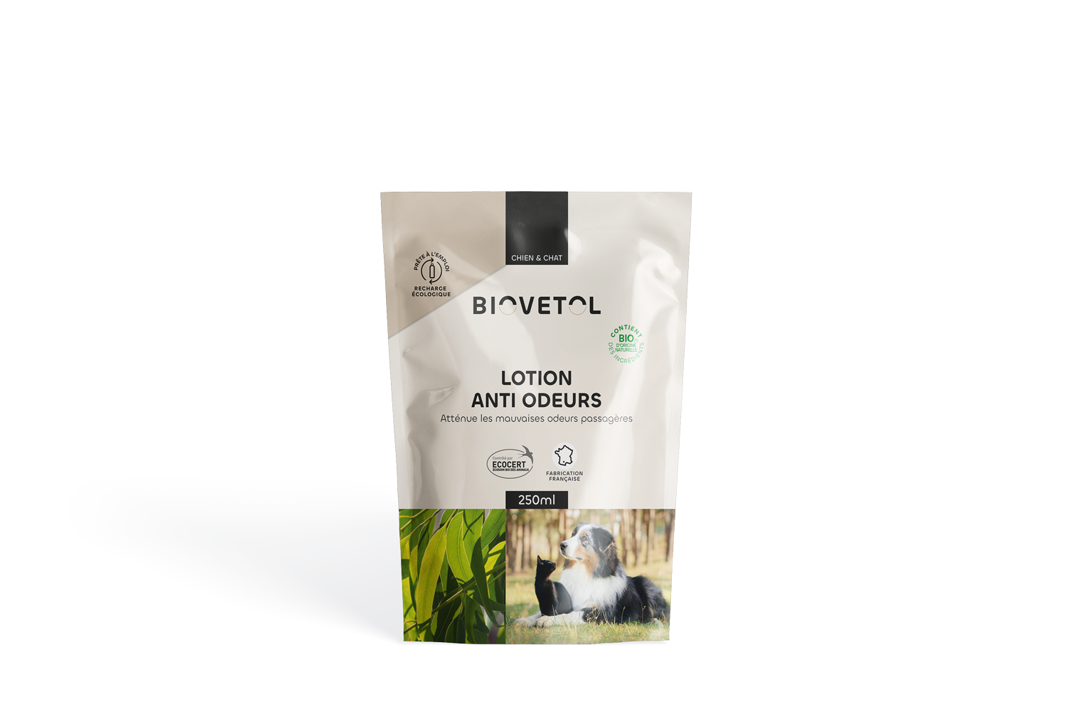 Biovetol - Lotion Anti-Odeurs Bio (recharge écologique) - Imagen 1