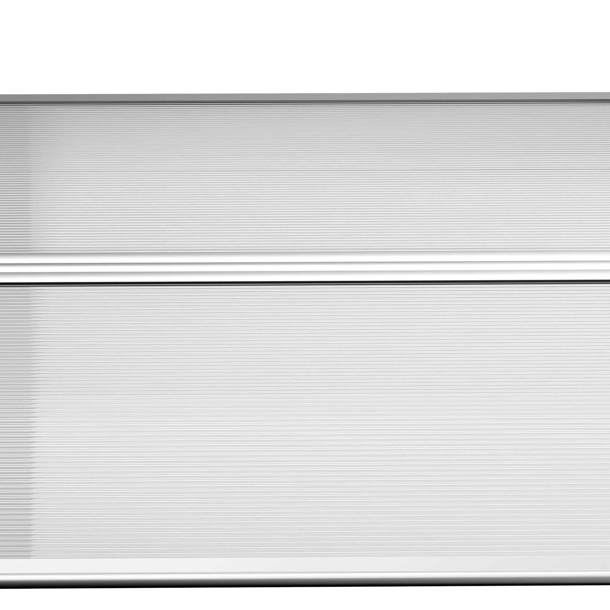 Auvent de porte, protection pluie, vent et grêle, polycarbonate, barres alu, 200 x 96 x 27 cm, noir - Image 10