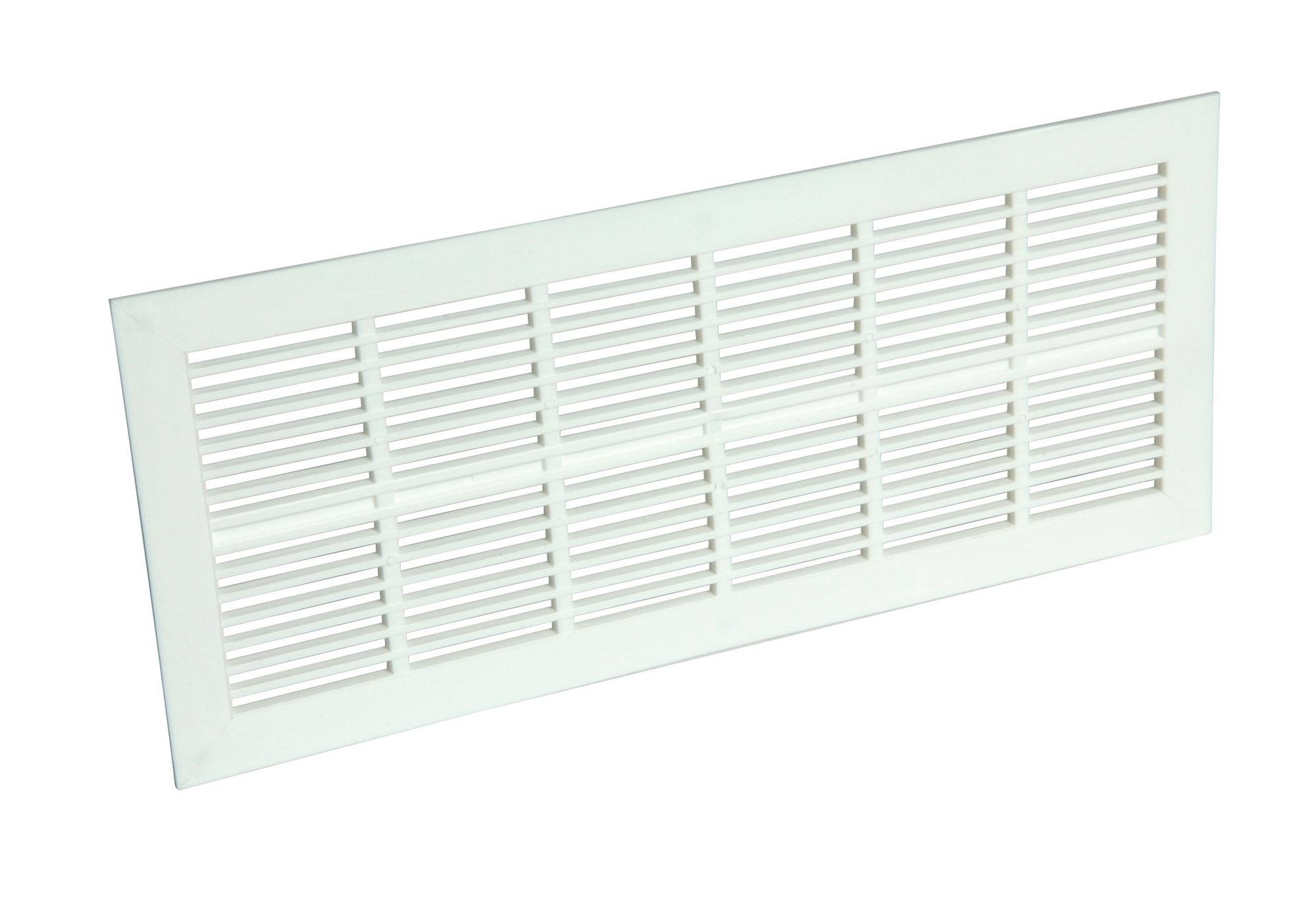 Grille de ventilation en applique Type 150cm² rectangulaire extra-plate 120x297mm - NICOLL - 1PB151 - Image 1